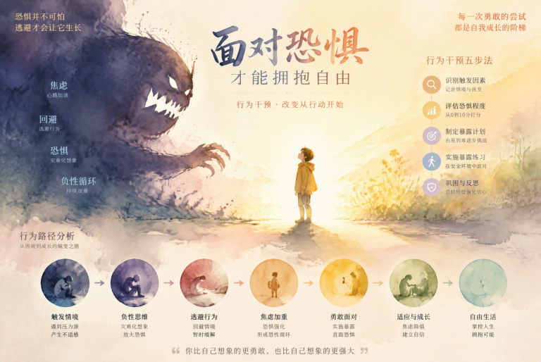 焦虑驱动的逃避行为：如何帮助面临恐惧的孩子 - 封面