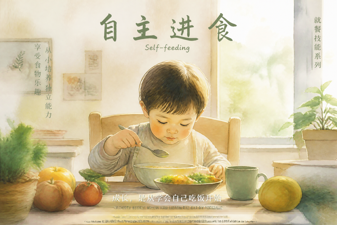 就餐技能训练：从接受食物到自主进食的阶梯 - 封面