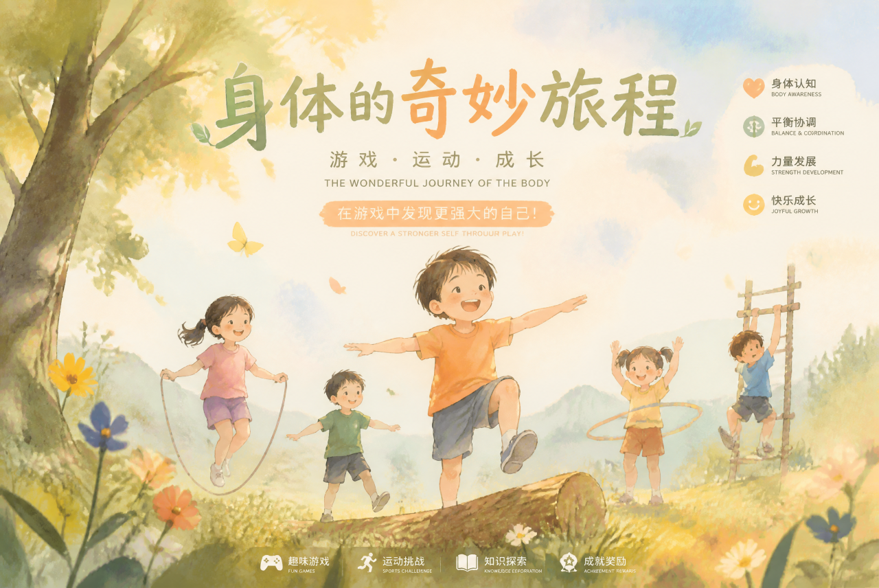 运动游戏与身体协调:在动中发展的前庭觉与本体觉 - 封面