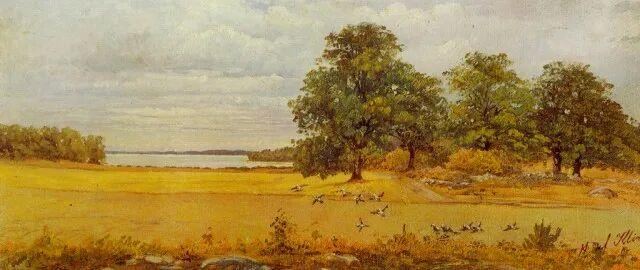 《夏末》(Eftersommar,1903,布面油画)