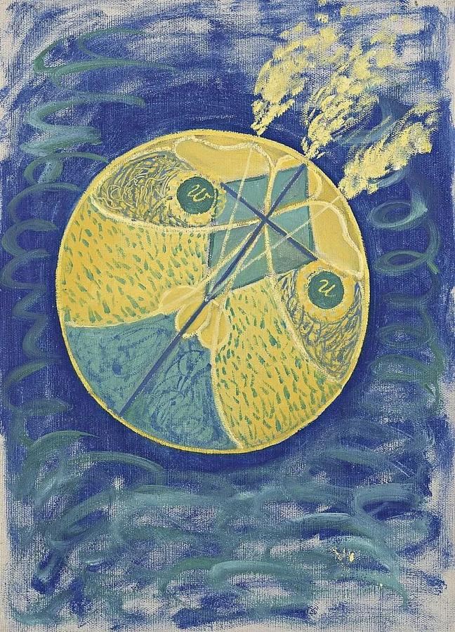 《原始混沌 No.7》(Group I No.7 Primordial Chaos,1906–1907)