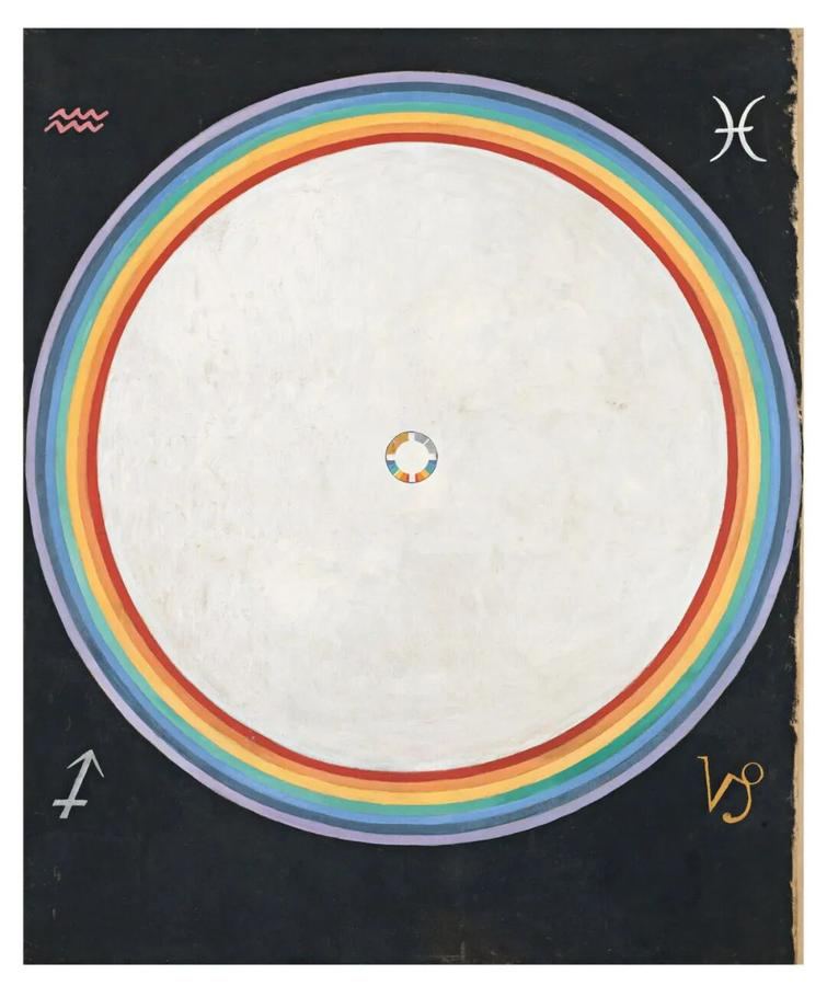 《鸽子 No.14》(Group 9 SUW Dove No.14,1915,布面油画 154×128.5cm)