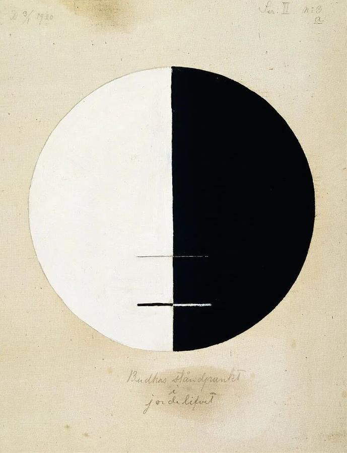 《佛陀在世间的立足点 No.3a》(Buddhas Standpunkt im irdischen Leben Nr.3a,1920)