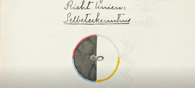 手稿标题页:《指导线:自我认知》(Richt linien: Selbsterkenntnis)
