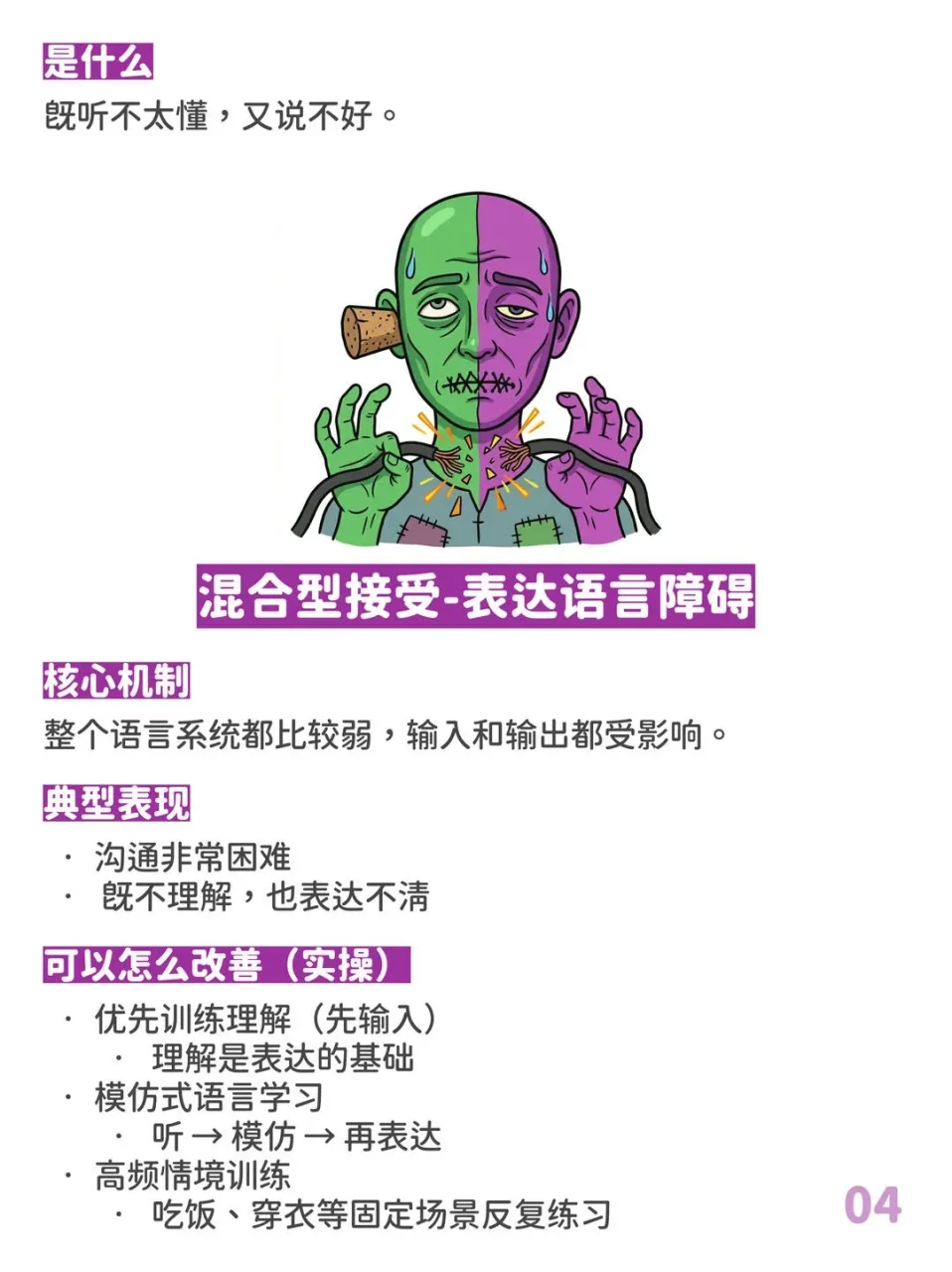 混合型接受-表达语言障碍:输入和输出都受影响